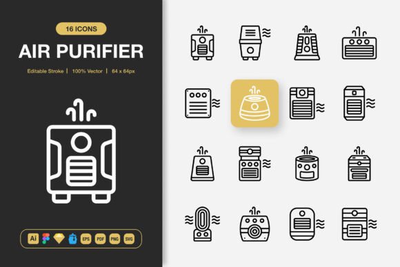 Air Purifier Icons