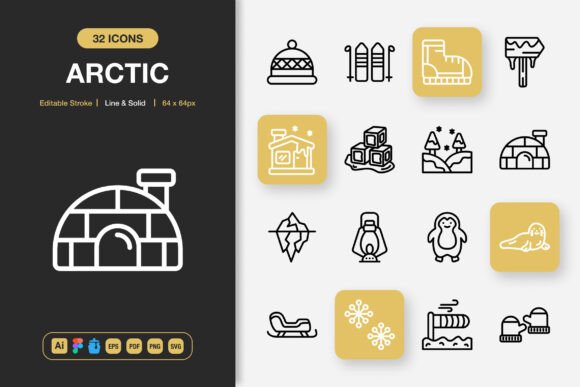 Arctic Icons: Graphics for Modern Design
