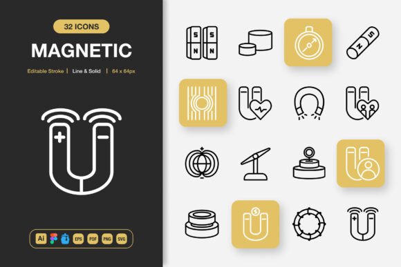 Magnetic Icons: Graphics and Icons for Modern Design