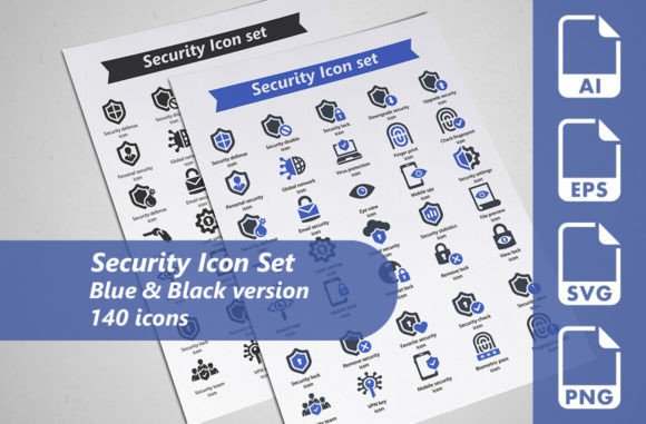 Security Icon Set for Graphics and Icons
