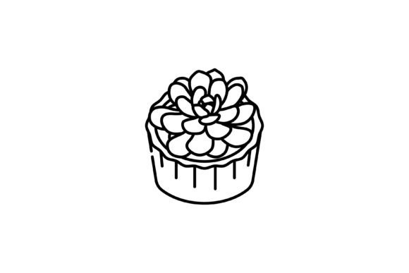 Succulent Cactus on Pot Icon